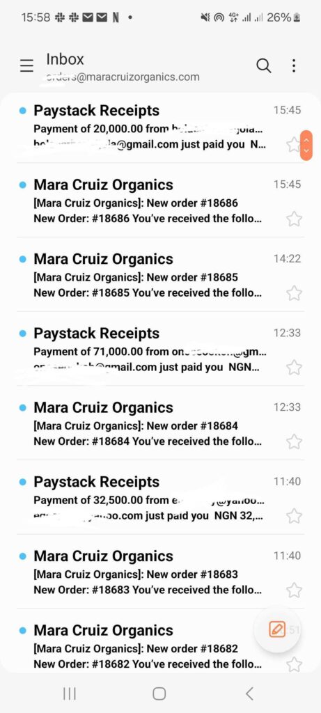 Website payments